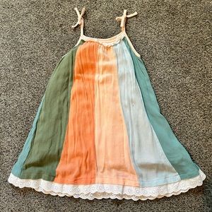 Rainbow charms dress